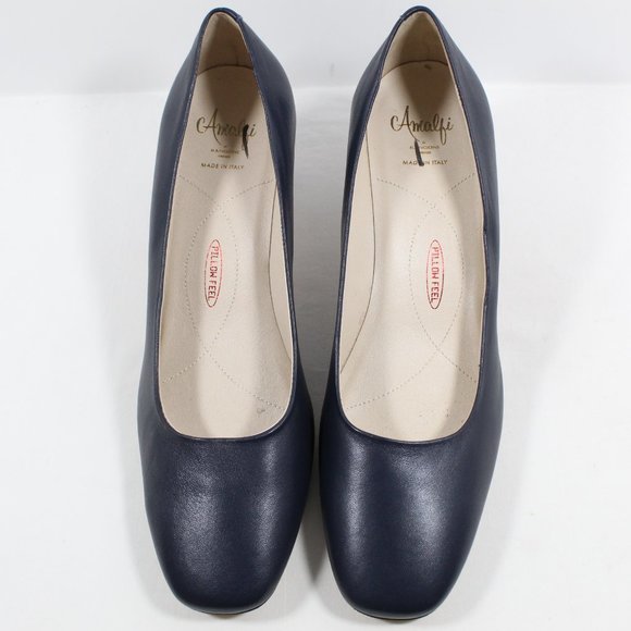 Amalfi By Rangoni Sven Leather Pump - Navy Blue - Picture 3 of 5